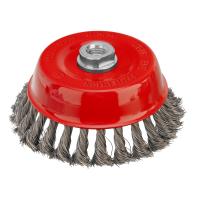 Щетка для УШМ, 125 мм, М14, "чашка", крученая проволока 0.35 мм Matrix по ценам производителя в Екатеринбурге с доставкой по всей России