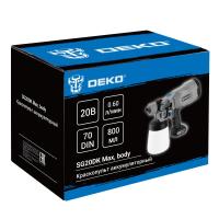 Краскопульт аккумуляторный DEKO SG20DK Max, 20В, 800 мл