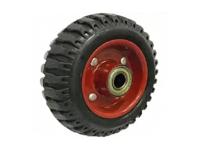 Колесо литое резиновое 200 мм PF200 с протектором и кронштейном купить в Москве с доставкой по всей России | ProtosMarket.ru