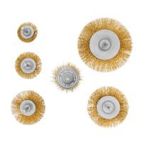 Набор щеток для дрели, 6 шт, 5 плоских 40-50-65-75-100 мм + 1 "чашка" 50 мм, со шпильками Matrix по ценам производителя в Екатеринбурге с доставкой по всей России