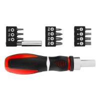 Отвертка реверсивная, набор бит, 12 шт, CrV Matrix по ценам производителя в Екатеринбурге с доставкой по всей России