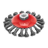 Щетка для УШМ, 115 мм, М14, "тарелка", крученая проволока 0.5 мм Matrix по ценам производителя в Екатеринбурге с доставкой по всей России