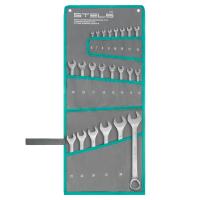 Набор ключей комбинированных 6-32 мм, 22 шт, CrV, матовый хром Stels по ценам производителя в Екатеринбурге с доставкой по всей России