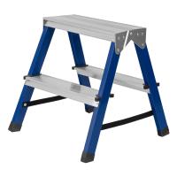 Стремянка двусторонняя 2 ступени, стальная, Сибртех