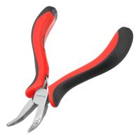 Длинногубцы изогнутые Mini, 130 мм, никелированные, авторазжим, двухкомпонентные рукоятки Matrix по ценам производителя в Екатеринбурге с доставкой по всей России