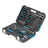 Набор инструментов, 1/4", 1/2", CrV, 120 зубьев, 76 предметов Gross