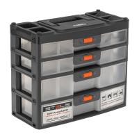 Органайзер для хранения с выдвижными лотками 310х150х260мм, 4 секции, пластик Stels по ценам производителя в Екатеринбурге с доставкой по всей России