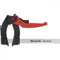 Струбцина реечная быстрозажимная, пластиковый корпус рычажно-храповой механизм, 160 х 90 х 240 мм, штанга 5 х 20 мм Matrix по ценам производителя в Екатеринбурге с доставкой по всей России