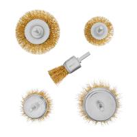 Набор щеток для дрели, 5 шт, 2 плоские, 50-75 мм, 3 "чашки", 25-50-75 мм, со шпильками Matrix по ценам производителя в Екатеринбурге с доставкой по всей России