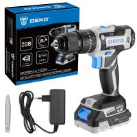 Дрель-шуруповерт аккумуляторная ударная DEKO DKCID20FU-Li, 20В, 1x2.0Ач по ценам производителя в Екатеринбурге с доставкой по всей России
