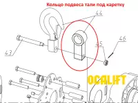 Кольцо подвеса тали под каретку 3Т, 0301/0302 купить в Москве с доставкой по всей России | ProtosMarket.ru