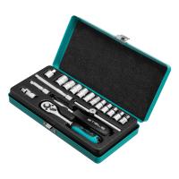 Набор торцевых головок с трещоткой, 1/4", 18 предметов Stels по ценам производителя в Екатеринбурге с доставкой по всей России