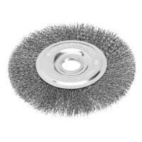 Щетка для УШМ, 150 мм, посадка 22.2 мм, плоская, витая проволока Сибртех по ценам производителя в Екатеринбурге с доставкой по всей России