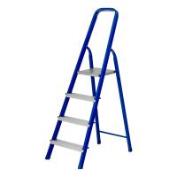 Стремянка, 4 ступени, стальной профиль, алюминиевые ступени Сибртех по ценам производителя в Екатеринбурге с доставкой по всей России