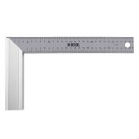 Угольник стальной 300 мм, нержавеющая сталь, градуировка, алюминиевое основание Denzel по ценам производителя в Екатеринбурге с доставкой по всей России