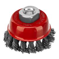 Щетка для УШМ, 65 мм, М14, "чашка", крученая проволока 0.8 мм Matrix по ценам производителя в Екатеринбурге с доставкой по всей России