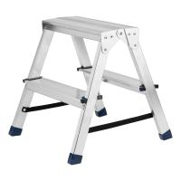 Стремянка двусторонняя 2 ступени, алюминиевая, Сибртех по ценам производителя в Екатеринбурге с доставкой по всей России