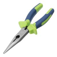 Длинногубцы прямые, 180 мм, двухкомпонентные рукоятки Сибртех по ценам производителя в Екатеринбурге с доставкой по всей России