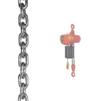 Цепь 6,3х19мм G80 EN818-7 для электроталей гальванизированная