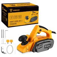 Рубанок DEKO DKEP1100W SET1, 1100Вт, 82 мм
