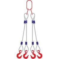 Строп канатный 4СК, с 4 крюками 25Т x 3М