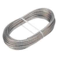 Трос металлополимерный прозрачный ПР-3.0, толщина 3.0 мм, моток 20 метров Сибртех по ценам производителя в Екатеринбурге с доставкой по всей России