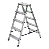 Стремянка двусторонняя 5 ступеней, алюминиевая, Сибртех по ценам производителя в Екатеринбурге с доставкой по всей России