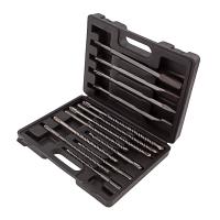 Набор буров по бетону, 6-8-10 х 160, 8-10-12 х 210, 10-12-14 х 260 мм, зубила 4 шт, SDS Plus Matrix по ценам производителя в Екатеринбурге с доставкой по всей России