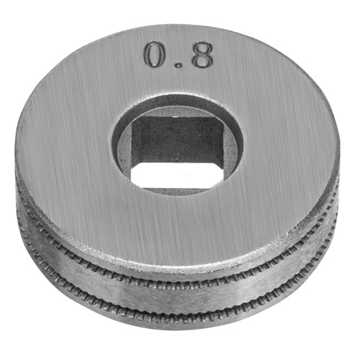 Подающий ролик, U профиль зубчатый под флюсовую проволоку 0,8-1мм посадка квадрат, 2 шт Denzel по ценам производителя в Екатеринбурге с доставкой по всей России