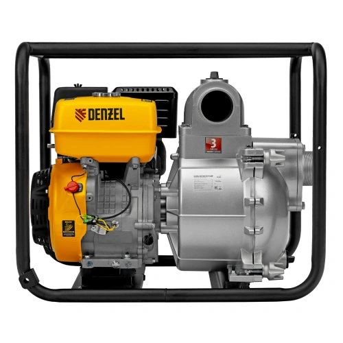 Мотопомпа бензиновая для грязной воды PX-80D, 15 л.с, 3", 1500 л/мин, глубина 8 м , напор 30 м Denzel по ценам производителя в Екатеринбурге с доставкой по всей России