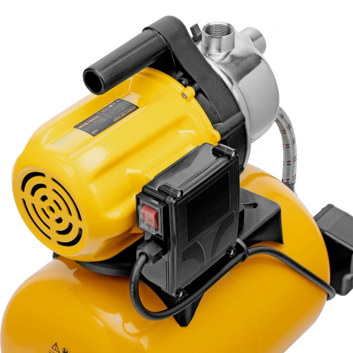 Насосная станция PS800X, 800 Вт, 3200 л/ч, ресивер 24 л, подъем 38 м, нержавейка Denzel по ценам производителя в Екатеринбурге с доставкой по всей России