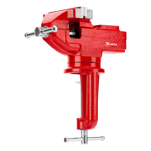 Тиски слесарные, 80 мм, настольные, поворотные, c наковальней MTX по ценам производителя в Екатеринбурге с доставкой по всей России