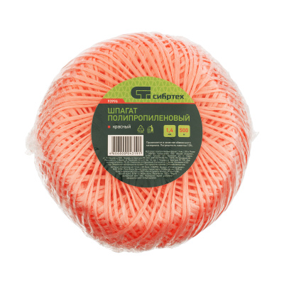 Шпагат полипропиленовый красный, 1.4 мм, L 500, Сибртех по ценам производителя в Екатеринбурге с доставкой по всей России