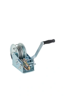 Лебедка ручная барабанная с тросом 1300кг  10м оцинкованная TOR FD