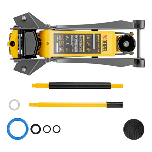 Домкрат гидравлический подкатной, 3 т, 85-610 мм, быстрый подъем, низ. подхват, проф, SUV Denzel по ценам производителя в Екатеринбурге с доставкой по всей России