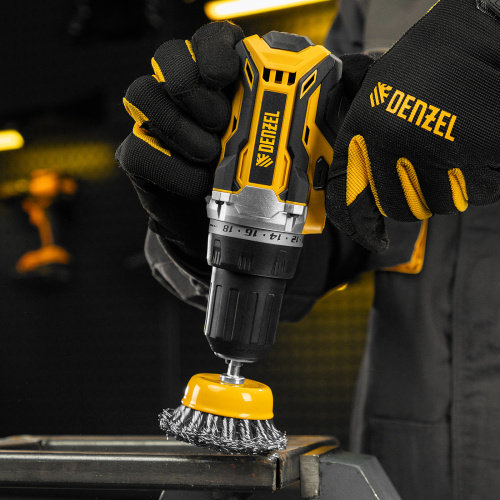 Щетка для дрели, 65 мм, Чашка, со шпилькой, нержавеющая крученая проволока Denzel по ценам производителя в Екатеринбурге с доставкой по всей России