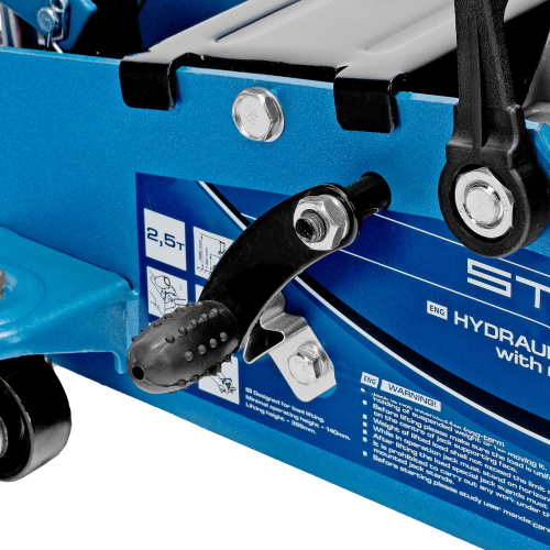Домкрат гидравлический подкатной 2.5 т, с фиксатором, Safety Pin, 140-385 мм Stels по ценам производителя в Екатеринбурге с доставкой по всей России