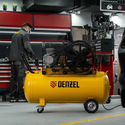 Компрессор воздушный рем. привод BCV 5500-T/200, 5,5 кВт, 200 литров, 850 л/мин Denzel по ценам производителя в Екатеринбурге с доставкой по всей России