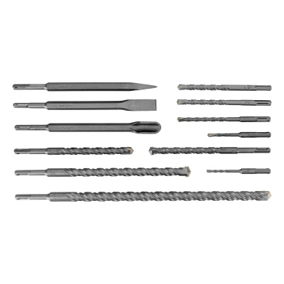 Набор буров по бетону, 5-6 х 110, 8-10-12 х 160, 14-16 х 210, 18 х 300, 20 х 450 мм, зубила, SDS Plus Matrix по ценам производителя в Екатеринбурге с доставкой по всей России