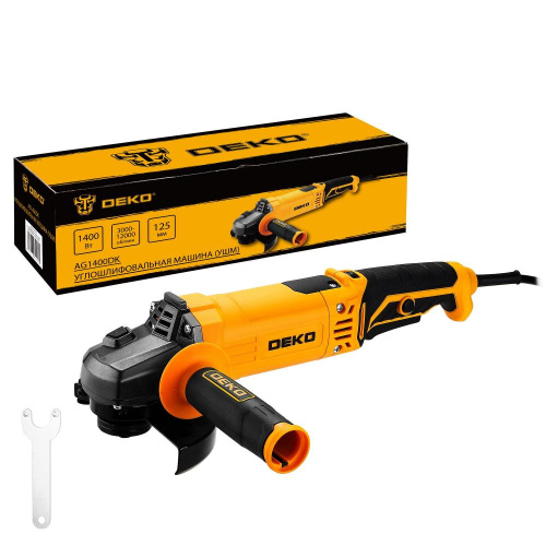 Углошлифовальная машина (УШМ) DEKO AG1400DK, 125мм, 1400 Вт по ценам производителя в Екатеринбурге с доставкой по всей России