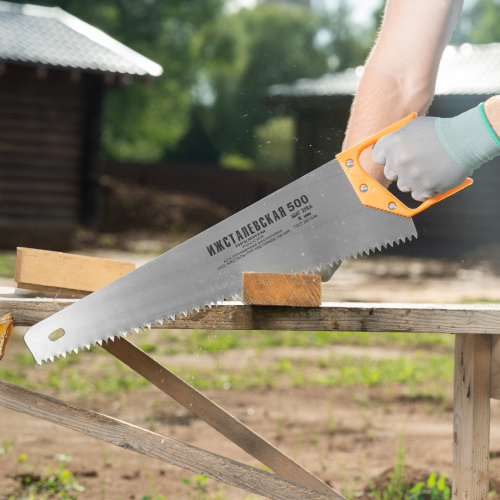 Ножовка по дереву, 500 мм, шаг зубьев 8 мм, пластиковая рукоятка по ценам производителя в Екатеринбурге с доставкой по всей России