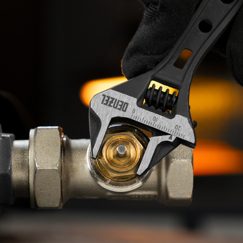Ключ разводной 115 мм, CrV, кованый, укороченная рукоятка Denzel по ценам производителя в Екатеринбурге с доставкой по всей России