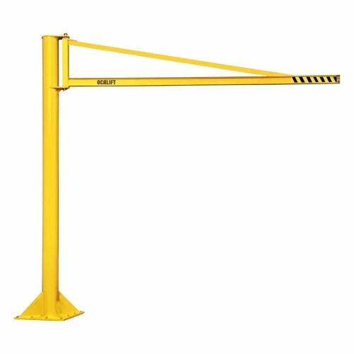 Кран консольный поворотный на колонне гп 1000кг стрела 4м высота 4м, ручной, двутавровый профиль купить в Москве с доставкой по всей России | ProtosMarket.ru