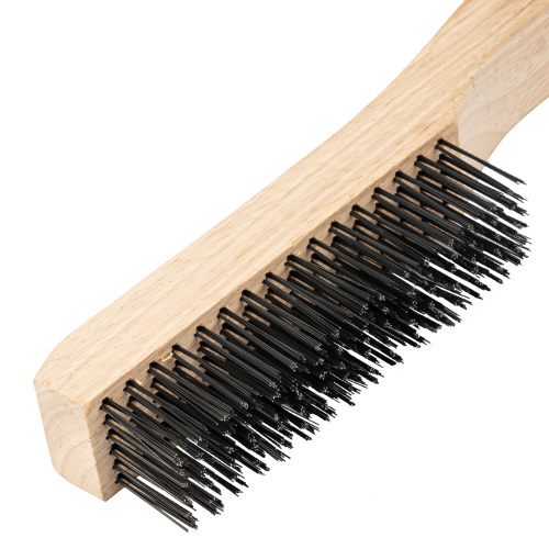 Щетка зачистная шестирядная, закаленная прямая проволока с деревянной ручкой Сибртех по ценам производителя в Екатеринбурге с доставкой по всей России