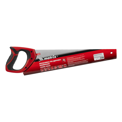 Ножовка по дереву, 450 мм, 7-8 TPI, зуб-3D, каленый зуб, тефлоновое покрытие полотна, двухкомпонентная рукоятка Matrix по ценам производителя в Екатеринбурге с доставкой по всей России