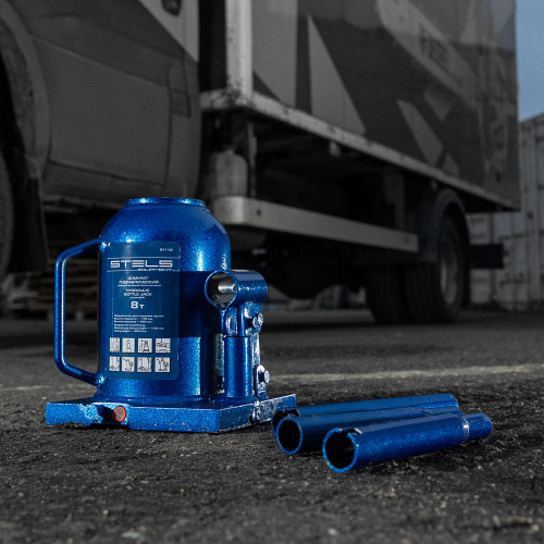 Домкрат гидравлический бутылочный телескопический, 8 т, H подъема 170-430 мм Stels по ценам производителя в Екатеринбурге с доставкой по всей России