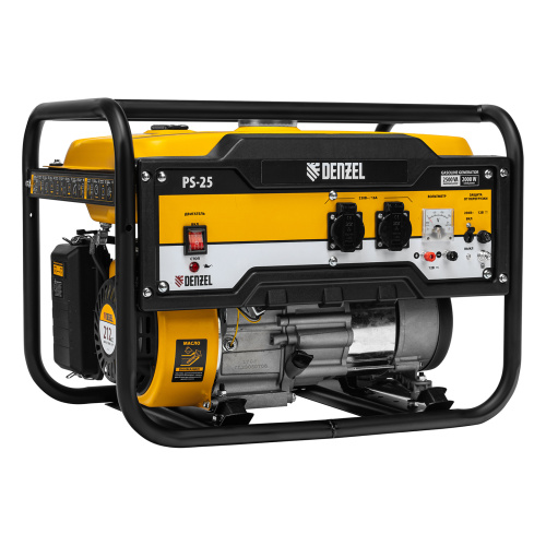 Генератор бензиновый PS 25, 2.5 кВт, 230 В, 15 л, ручной стартер Denzel по ценам производителя в Екатеринбурге с доставкой по всей России