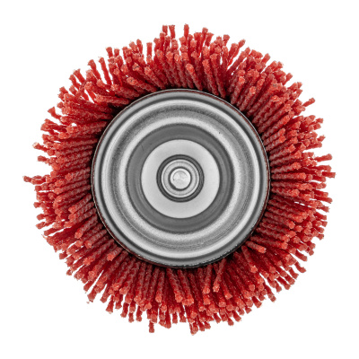 Щетка для дрели, 75 мм, Чашка, со шпилькой, нейлоновая щетина Denzel по ценам производителя в Екатеринбурге с доставкой по всей России