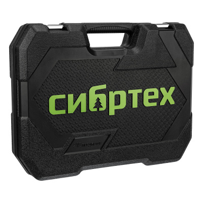 Набор инструментов, 1/2", 3/8", 1/4", пластиковый кейс 215 предм. Сибртех по ценам производителя в Екатеринбурге с доставкой по всей России