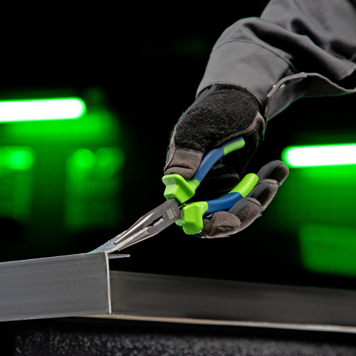 Длинногубцы прямые, 160 мм, двухкомпонентные рукоятки Сибртех по ценам производителя в Екатеринбурге с доставкой по всей России